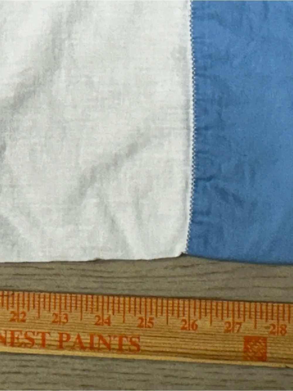 White & Blue Embroidered Pillowcase Pair - Floral Detail